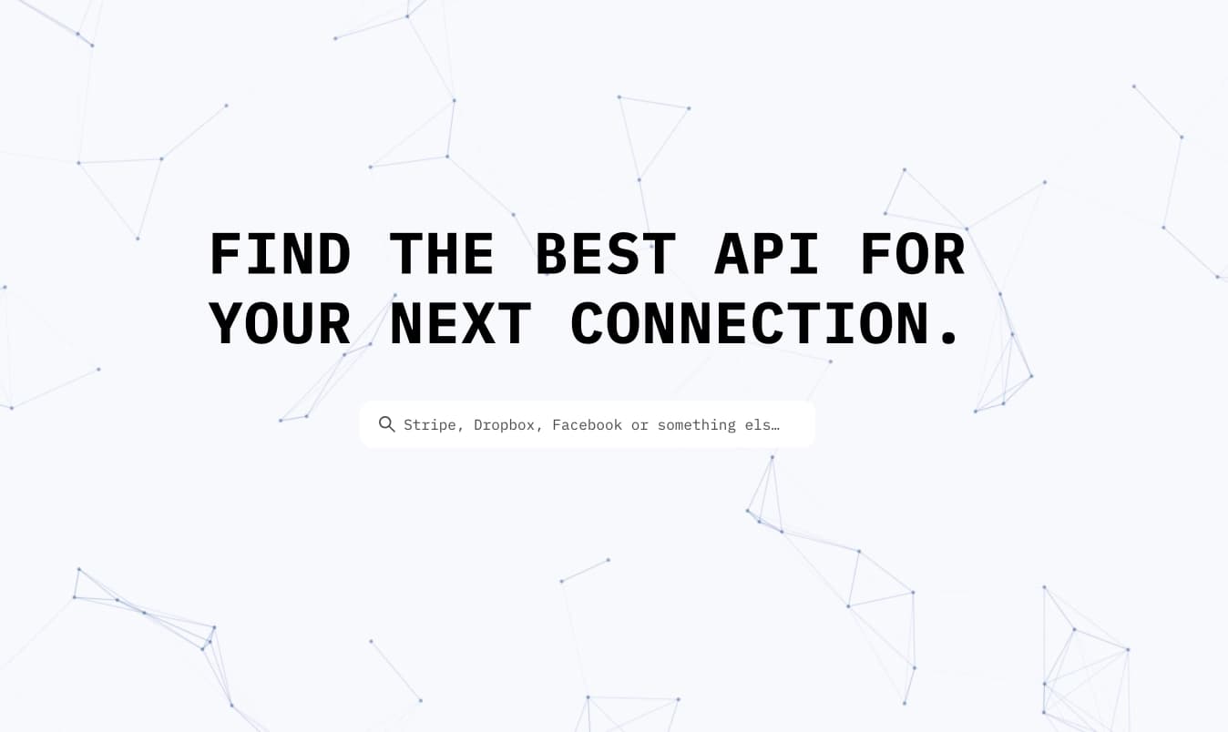 Find the best API for your next connection