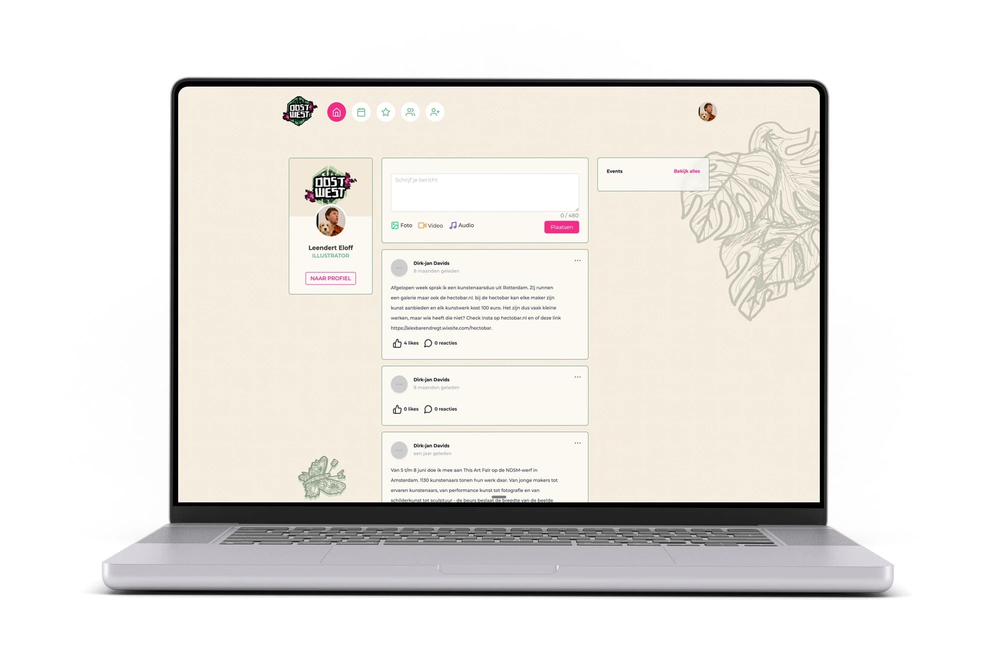 OostWest website